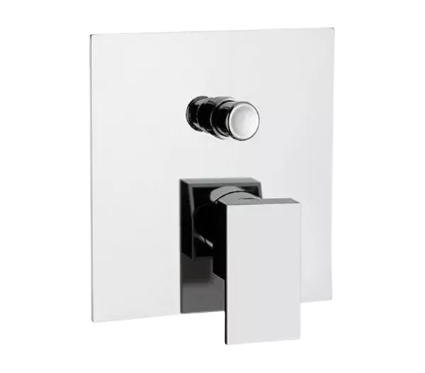 Смеситель для ванны/душа на 2 потока скрытый монтаж (скрытая часть в комплекте) q design cr хром remer