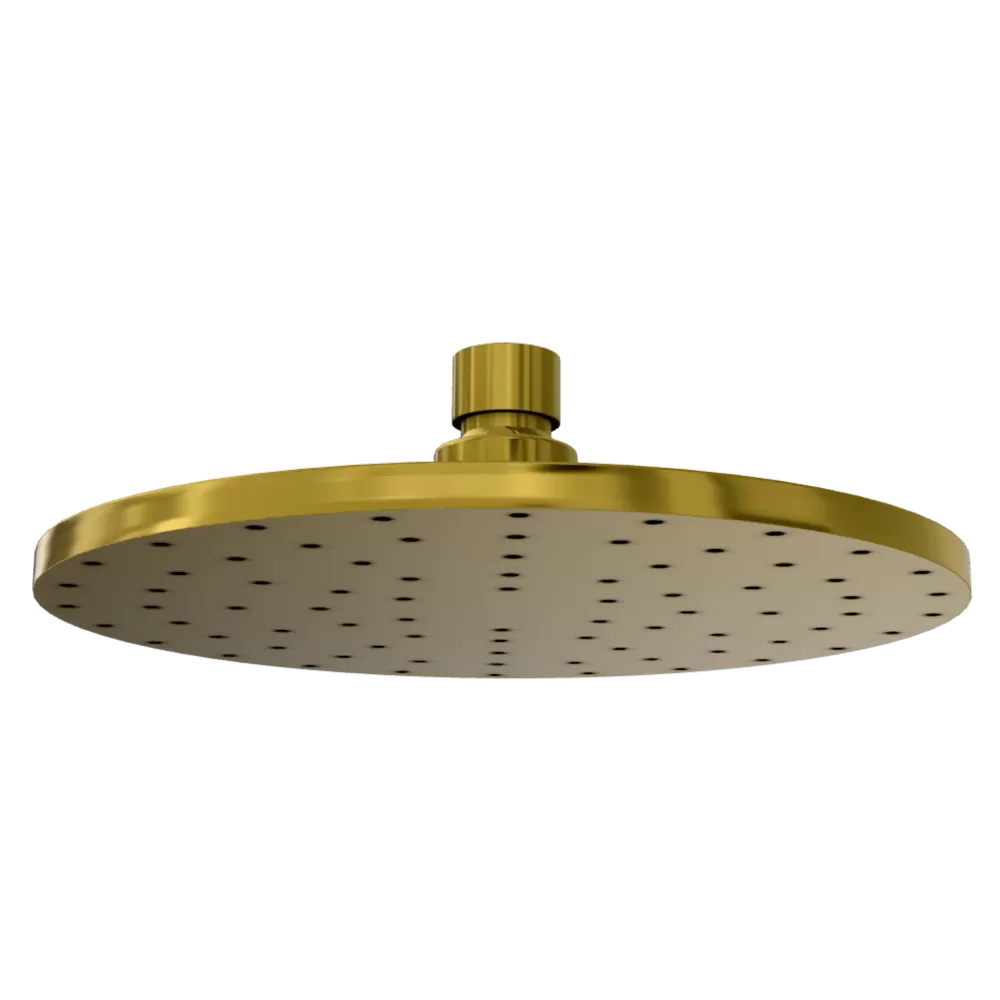 Верхний душ 20 см с шарнирным соединением Remer 359MM20GPX, золото глянцевое PVD