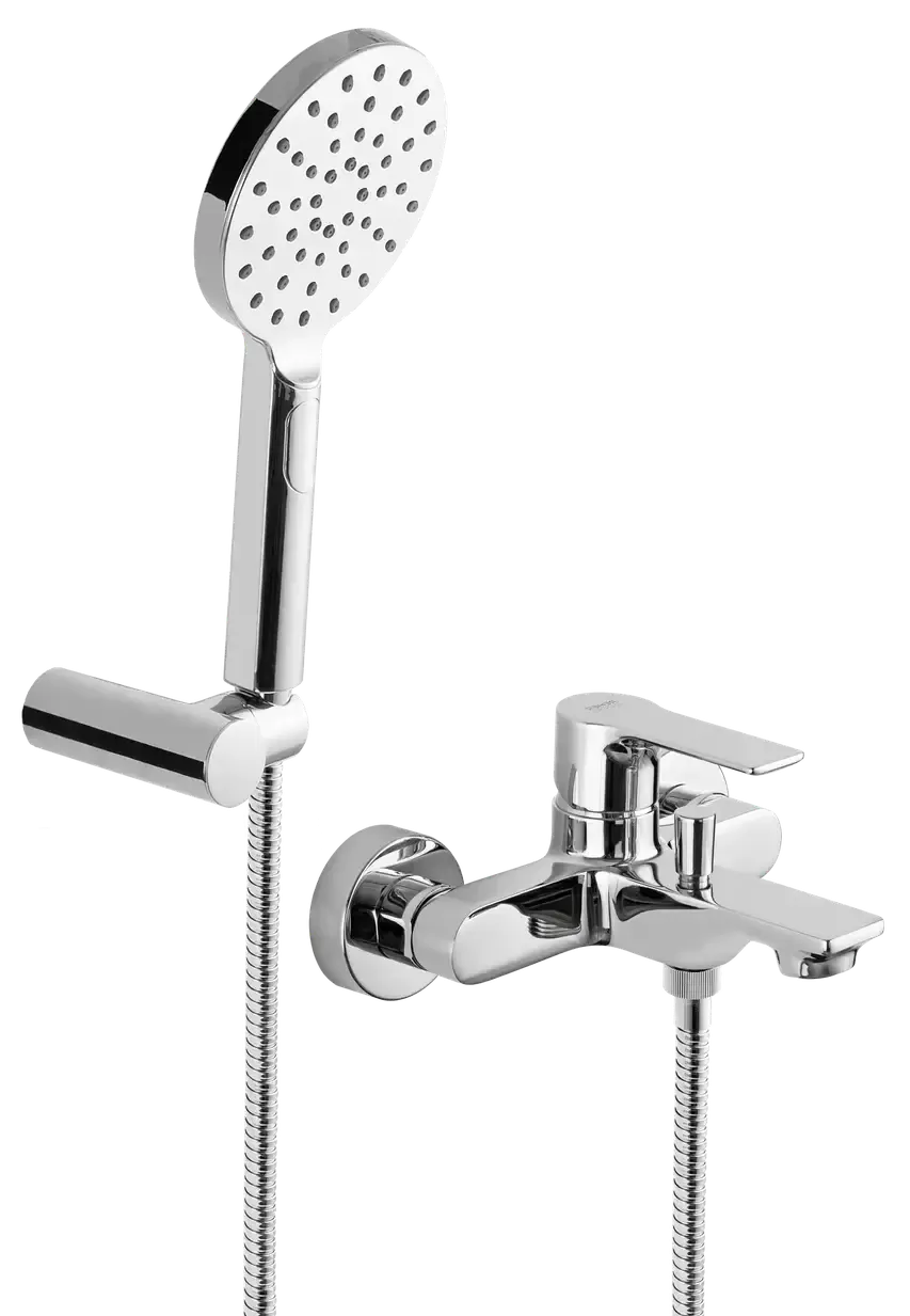 Смеситель для ванны с душевым набором energy cr хром remer