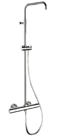 Душевая система для душа термостатическая душевой шланг в комплекте верхний душ и лейка приобретаются отдельно elegance bo белый матовый remer