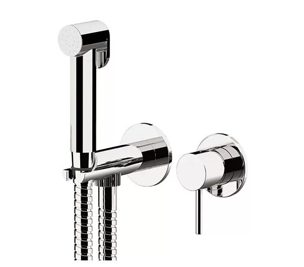 Гигиенический душ со смесителем скрытого монтажа (душевой шланг и скрытая часть в комплекте) SHUT-OFF x style cr хром remer