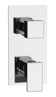 Смеситель для ванны/душа на 2 потока скрытый монтаж (скрытая часть в комплекте) flash cr хром remer