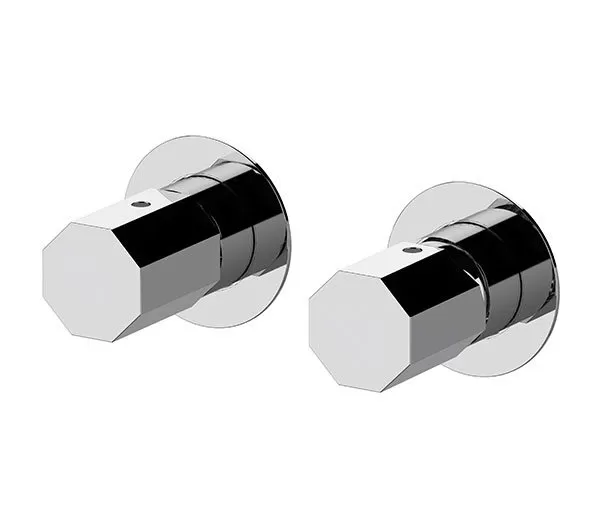 Смеситель для ванны/душа на 2 потока скрытый монтаж  (заказывать совместно с wbox92z ) remer ottagono медь брашированная