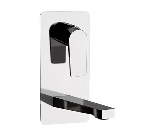 Смеситель для раковины настенный скрытого монтажа излив 18см (скрытая часть в комплекте) dream cr хром remer