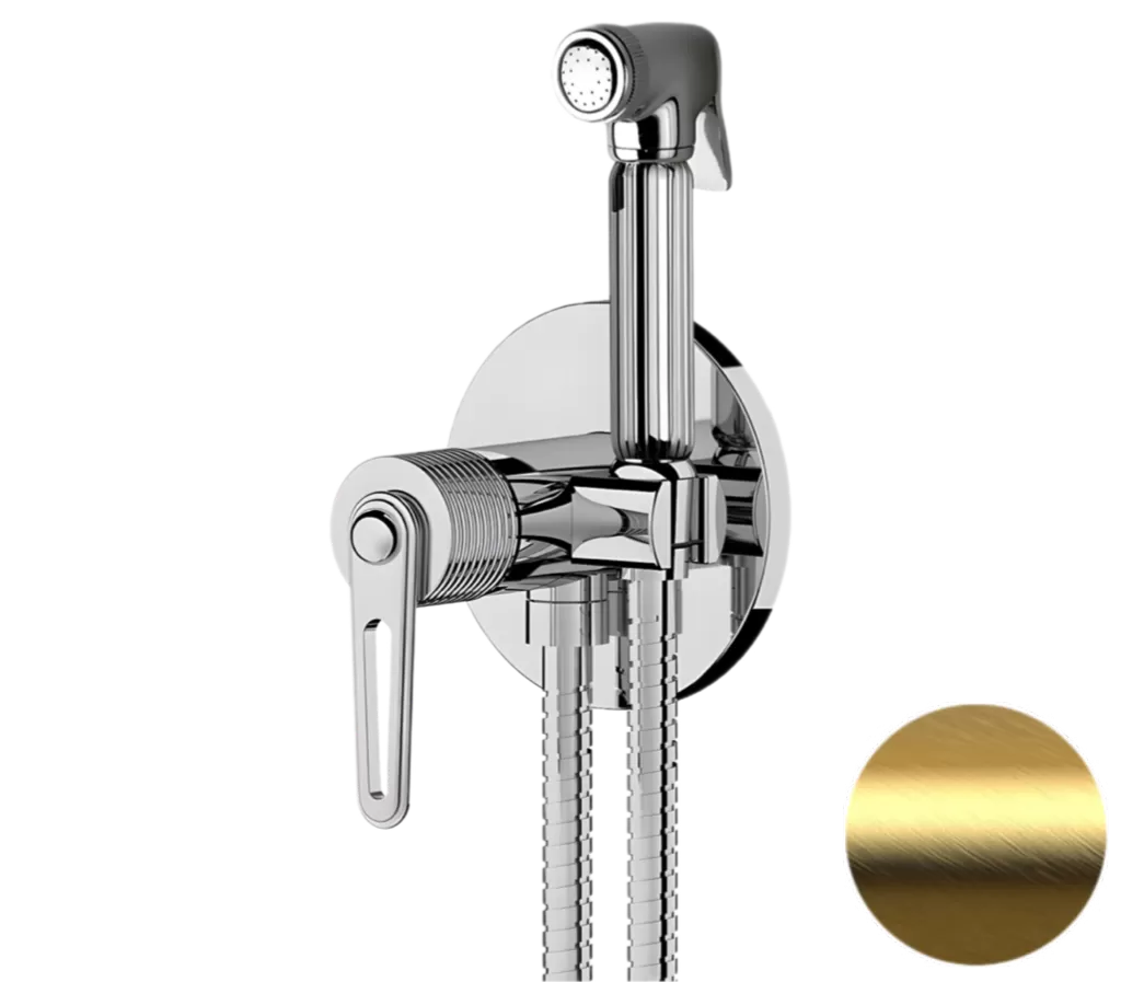 Гигиенический душ Daniel Brooklyn BY645DCZDP, золото брашированное