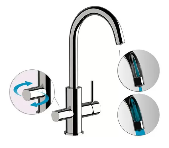 Смеситель для кухни с возможностью подключения фильтра для воды minimal vo латунь состаренная remer