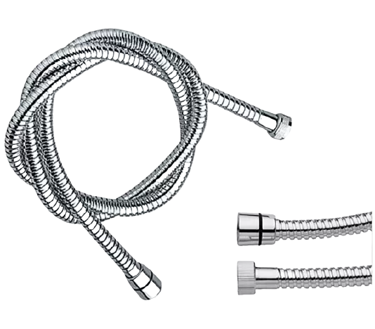 Шланг для душа в латунной оплетке конусная гайка 150см cr хром remer