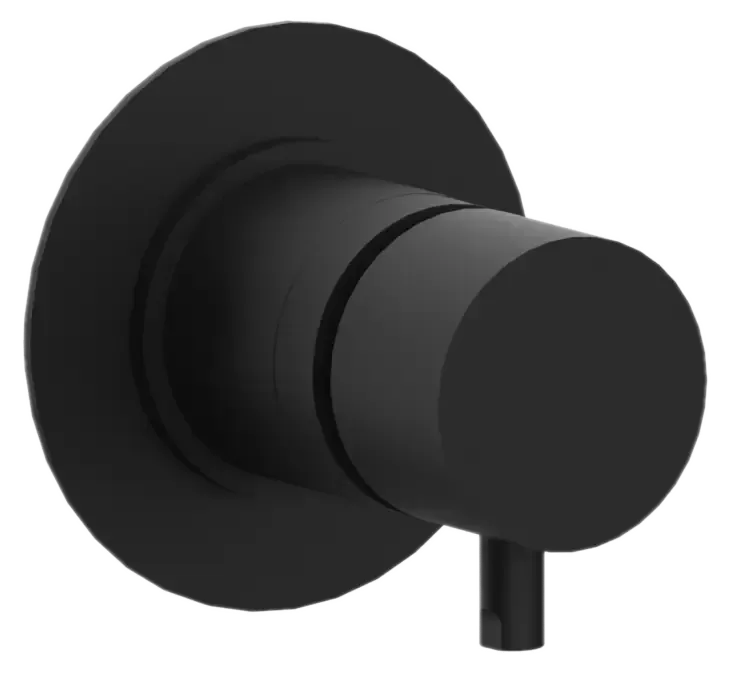 Переключатель на 3 потока (со скрытой частью) minimal no черный матовый remer