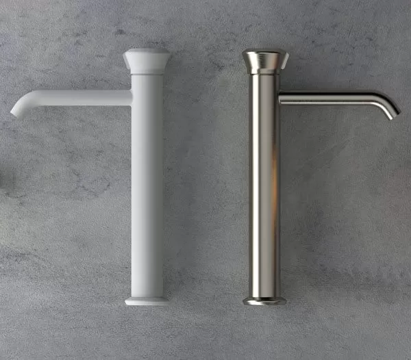 Смеситель для раковины высокий element bg золото брашированное remer