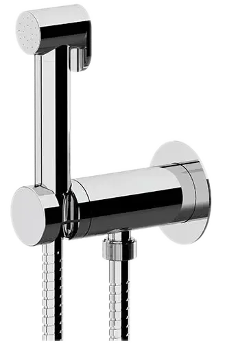Гигиенический душ с прогрессивным смесителем скрытого монтажа с системой безопасного выключения (душевой шланг и скрытая часть в комплекте) x style bg золото брашированное remer