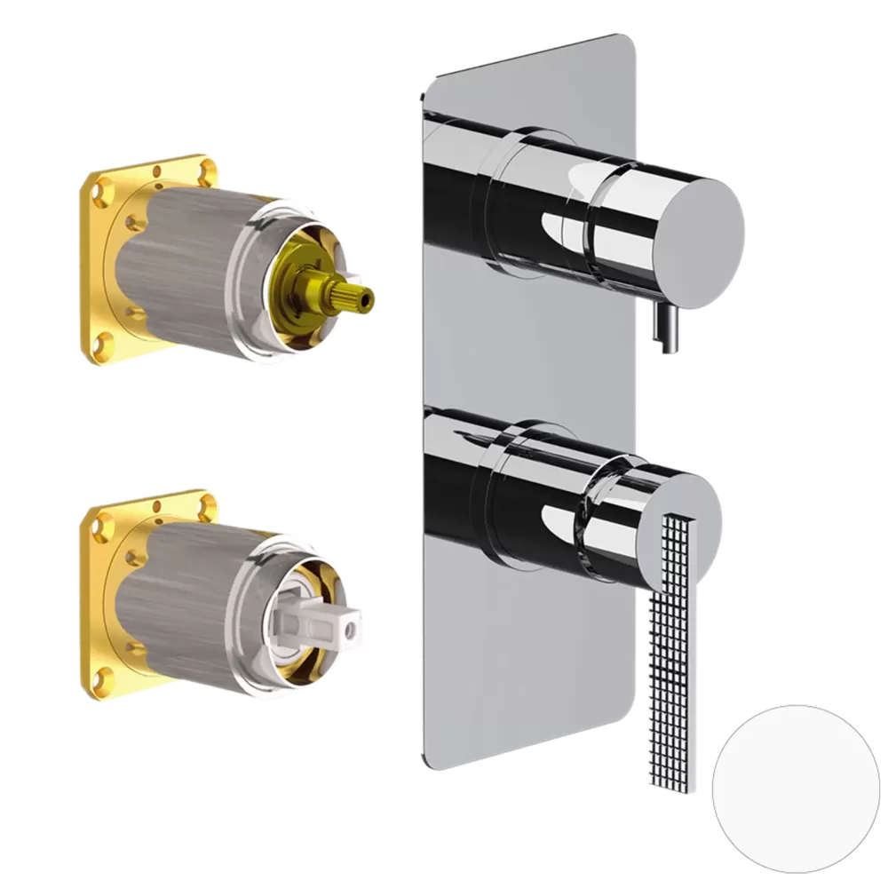 Смеситель для душа Daniel Club ANC612D3KB14, белый матовый