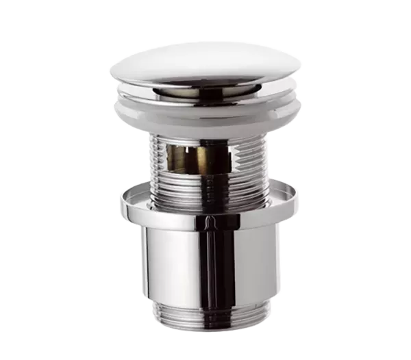 Донный клапан click-clack с переливом короткий 1 1/4" rl медь блестящая remer