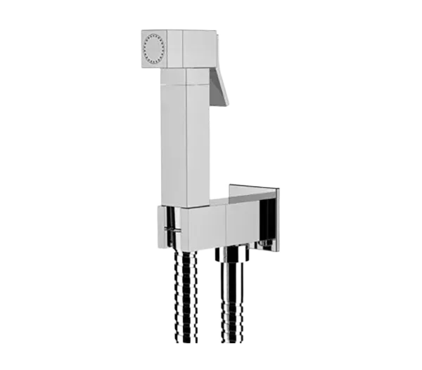 Душевой набор гигиенический (лейка/шланг/держатель с подкючением) cr хром remer