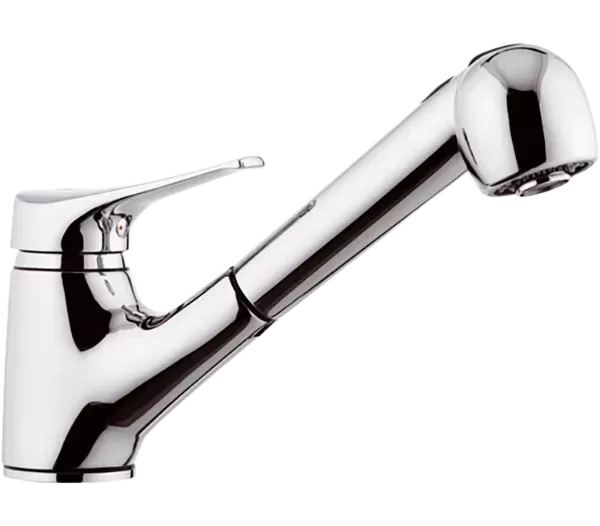 Смеситель для кухни с вытяжным изливом giga four cr хром remer