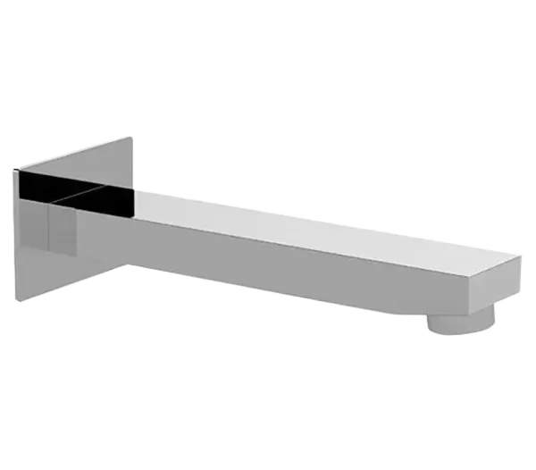 Излив на ванну настенный 18см qubika cr хром remer