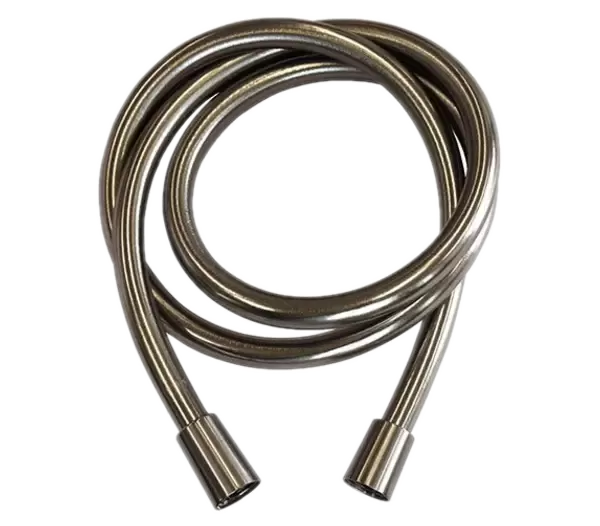 Шланг для душа из pvc с двумя гайками конической формы 150см xv никелированная сталь remer