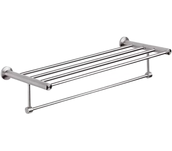 Полотенцедержатель с полкой 60 см minimal inox ss нержавеющая сталь remer
