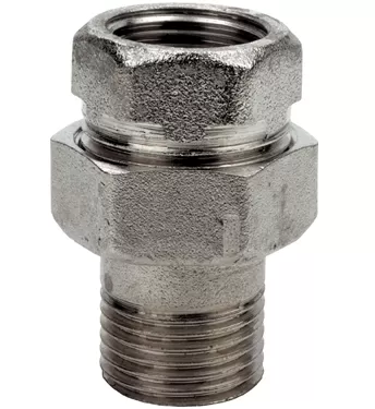 Американка RR 461 1.¼" прямая, никелированная