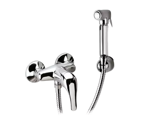 Смеситель гигиенический межосевое расстояние 100 (лейка/шланг/держатель) do золото remer