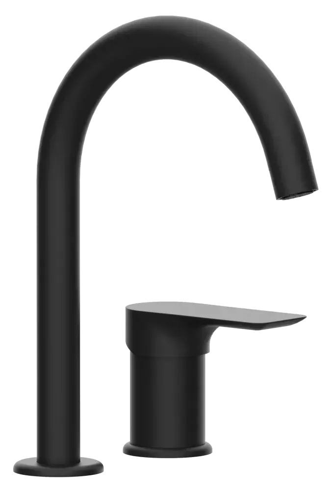 Смеситель для раковины infinity no черный матовый remer