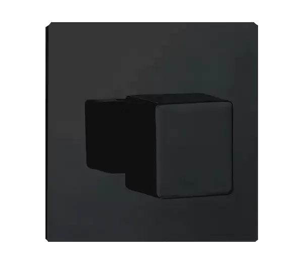 Переключатель на 3 потока (со скрытой частью) q design no черный матовый remer