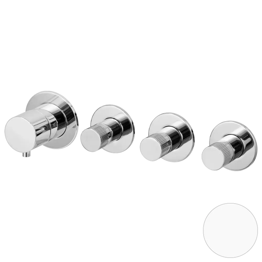 Смеситель для душа Remer X Style N98D3PWBBO, белый матовый
