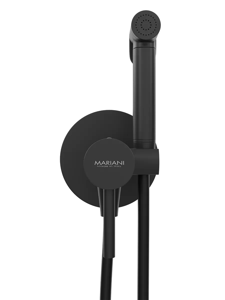 Гигиенический душ со смесителем Mariani Next B14185NXW, черный матовый