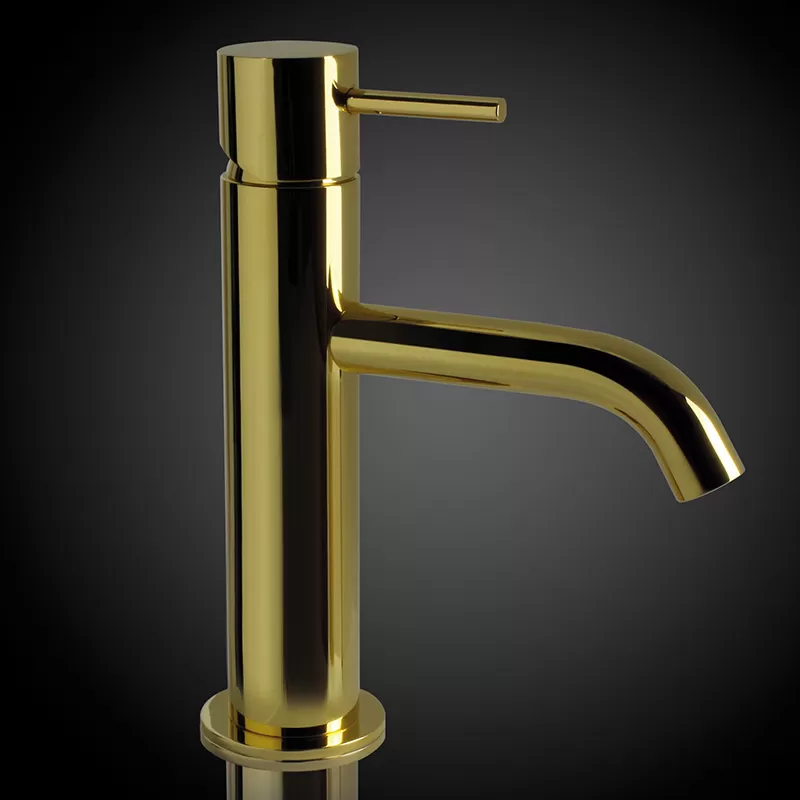 Смеситель для раковины с донным клапаном x style do золото remer