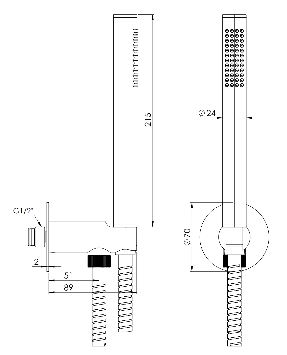 Комплект для душа Remer 337XC317MCNZ, никель брашированный PVD