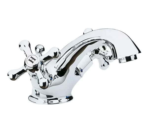 Смеситель для раковины с донным клапаном liberty cr хром remer
