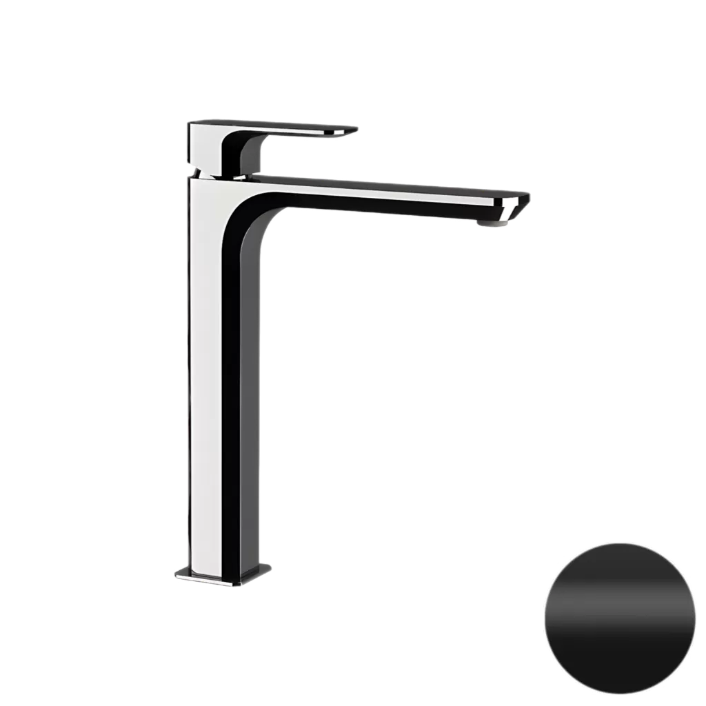 Смеситель для раковины Daniel Tiara TA607B15, чёрный матовый