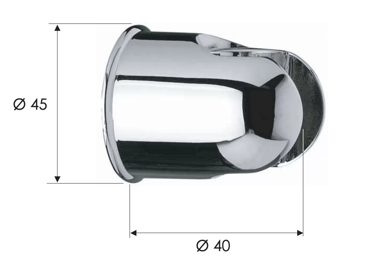 Держатель ручного душа  REMER  339SOXV, сталь (XV), шт