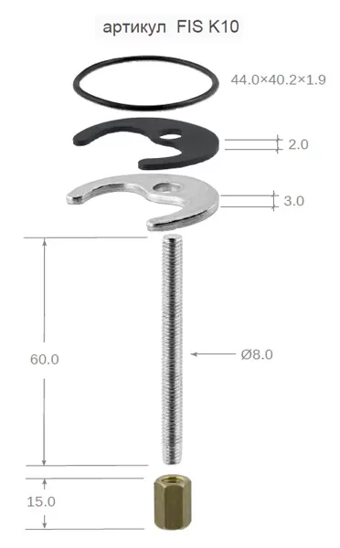 Крепеж для смесителя remer