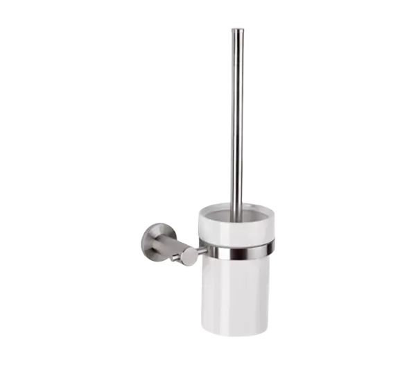 Ершик для унитаза с держателем керамика minimal inox ss нержавеющая сталь remer