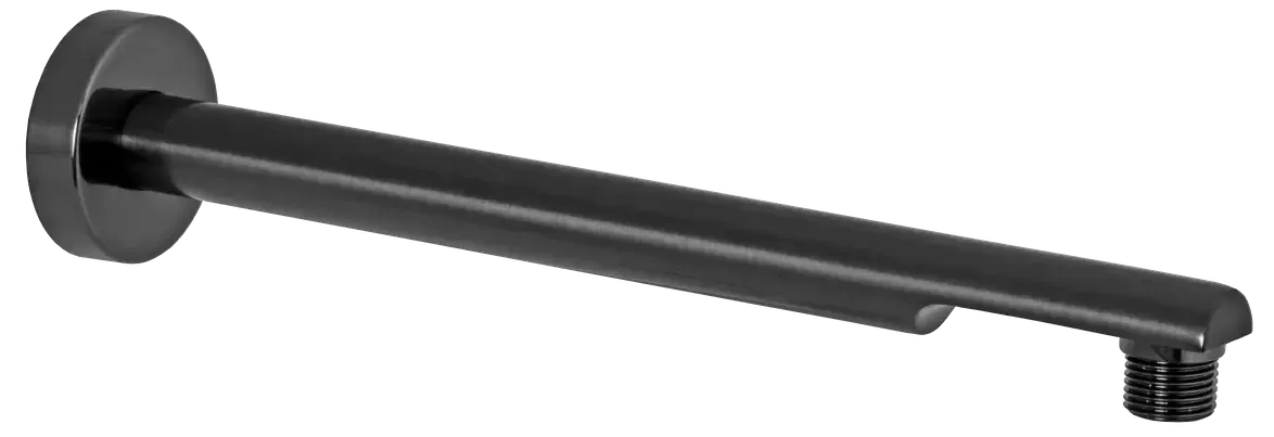 Отвод для душа настенный 40см minimal cfp черный хром брашированный remer