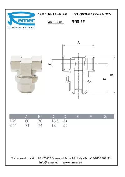 Фильтр RR 390 FF ½" прямой 400мкм