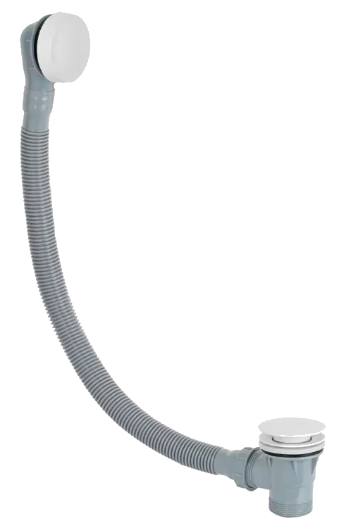 Слив-перелив автомат для ванны click-clack без сифона bo белый матовый remer