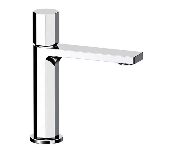 Смеситель для раковины remer ottagono черный хром брашированный