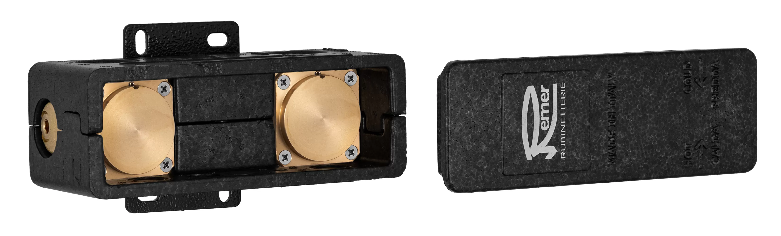 Монтажная коробка для встраиваемых смесителей на раковину (для ххx15kb) bo белый матовый remer