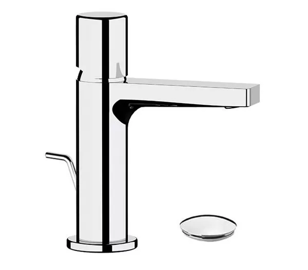 Смеситель для раковины с донным клапаном dot xv никелированная сталь remer