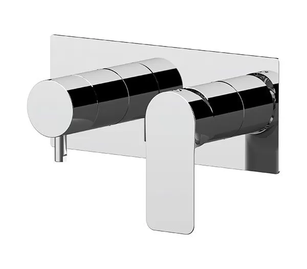 Смеситель для ванны/душа на 2 потока скрытый монтаж (скрытая часть в комплекте) infinity no черный матовый remer