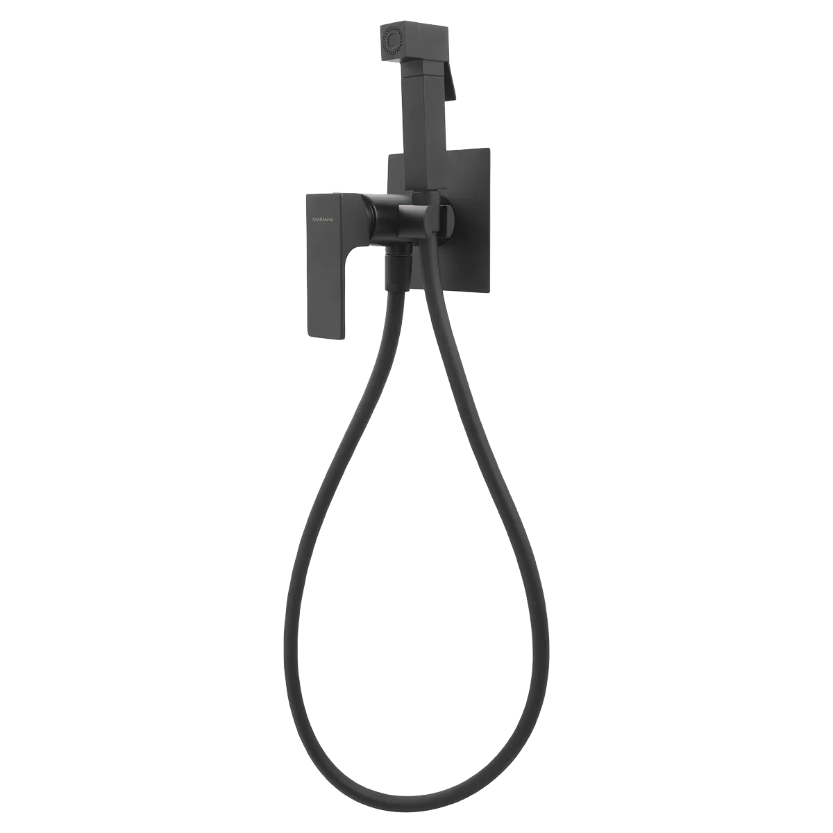 Гигиенический душ со смесителем Mariani Rebel B14185RE, черный матовый