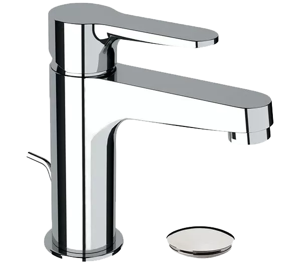 Смеситель для раковины с донным клапаном winner cr хром remer