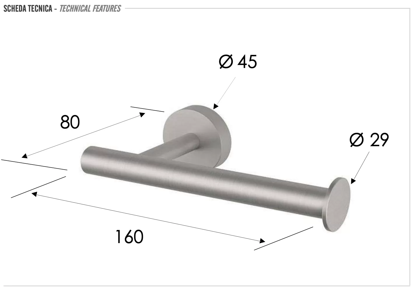 Держатель для туалетной бумаги x style inox ss нержавеющая сталь remer