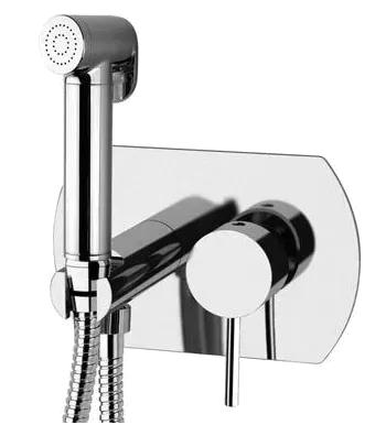 Гигиенический душ со смесителем скрытого монтажа (душевой шланг и скрытая часть в комплекте) x-style x style cr хром remer