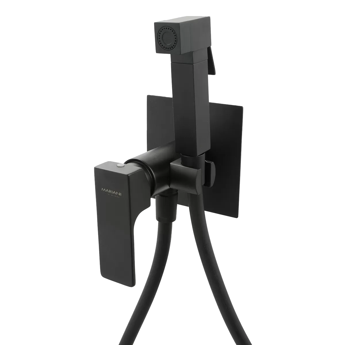 Гигиенический душ со смесителем Mariani Rebel B14185RE, черный матовый