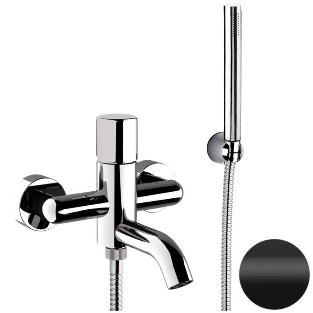 Смеситель для ванны Daniel Trilogy TG61015, чёрный матовый
