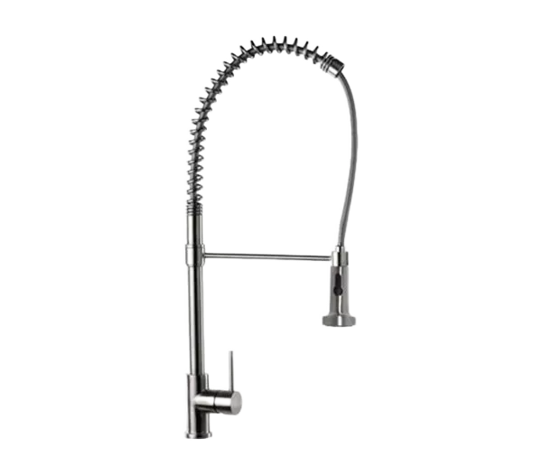 Смеситель для кухни с гибким изливом inox  304 inox ss нержавеющая сталь remer