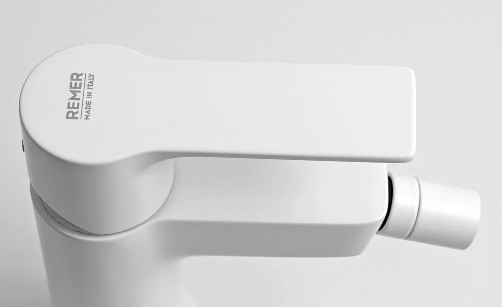 Смеситель для биде с донным клапаном energy bo белый матовый remer