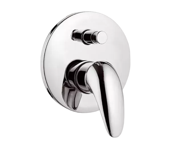 Смеситель для ванны/душа на 2 потока скрытый монтаж (скрытая часть в комплекте) ten cr хром remer